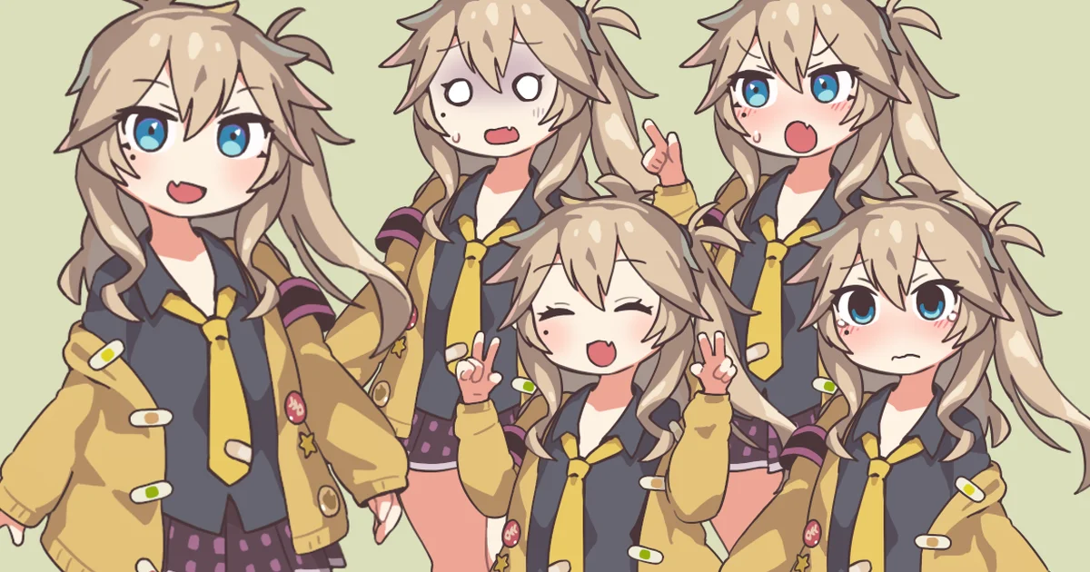 Thumbnail for Kasukabe Tsumugi standing character illustration