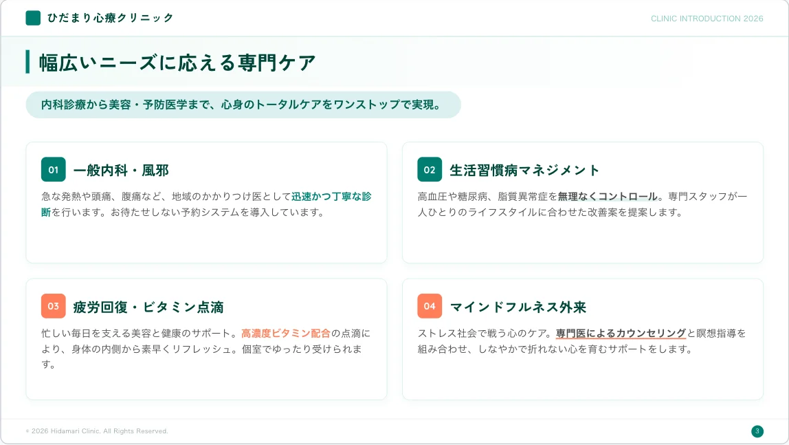 サンプル 2 の編集前スライド